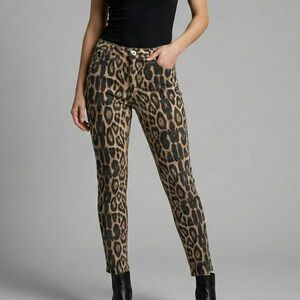 Tripp NYC Leopard Print Skinny Jeans Size 11 | Y2K Punk Goth